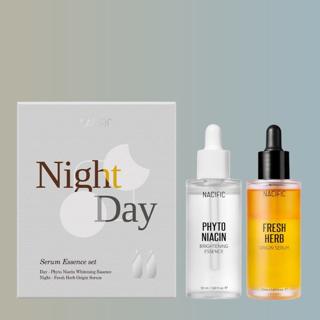 NACIFIC Day &amp; Night Serum Essence Set, at Orion Beauty. Nacific Official Sole Authorized Retailer in Sri Lanka!