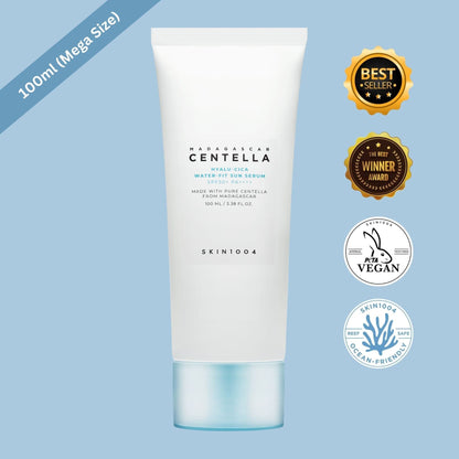 SKIN1004 Madagascar Centella Hyalu-Cica Water-fit Sun Serum SPF50+ PA++++ 100ml(Mega Size), at Orion Beauty. SKIN1004 Official Sole Authorized Retailer in Sri Lanka!