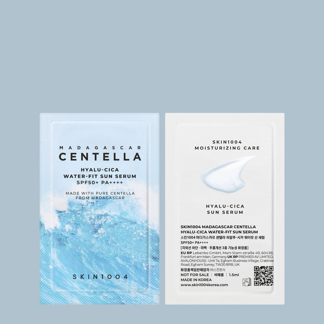 SKIN1004 Madagascar Centella Hyalu-Cica Water-fit Sun Serum SPF50+ PA++++ 1.5ml (Pouch Sample), at Orion Beauty. SKIN1004 Official Sole Authorized Retailer in Sri Lanka!