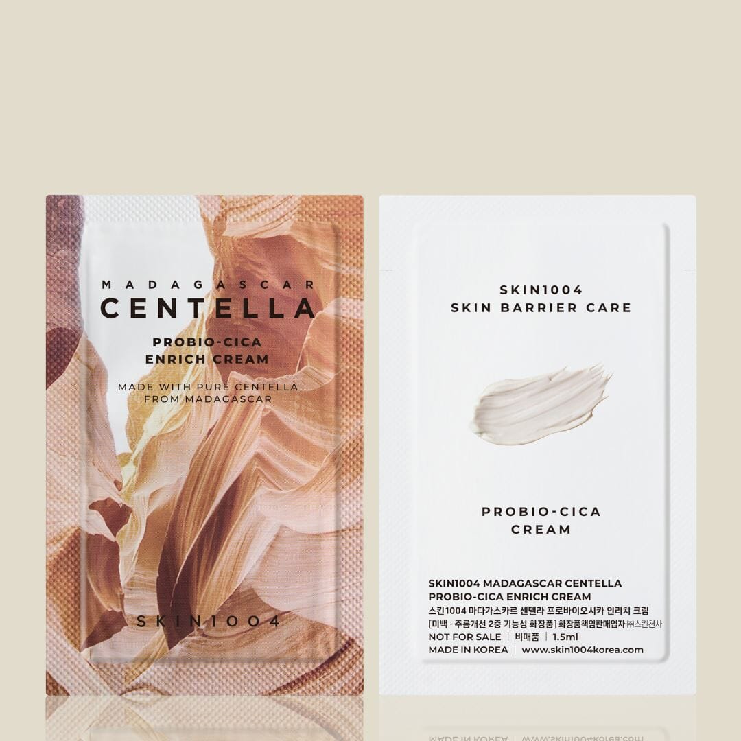 SKIN1004 Madagascar Centella Probio-Cica Enrich Cream 1.5ml (Pouch Sample), at Orion Beauty. SKIN1004 Official Sole Authorized Retailer in Sri Lanka!