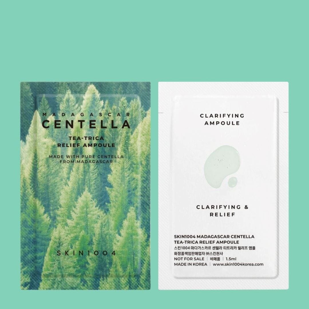 SKIN1004 Madagascar Centella Tea-Trica Relief Ampoule 1.5ml (Pouch Sample), at Orion Beauty. SKIN1004 Official Sole Authorized Retailer in Sri Lanka!